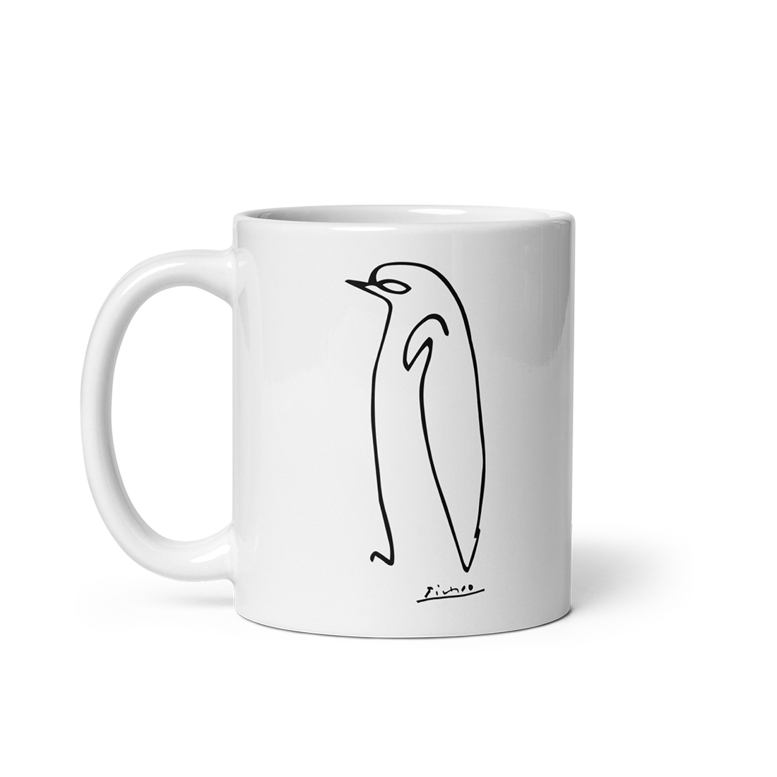 Pablo Picasso Penguin Line Artwork Mug-0