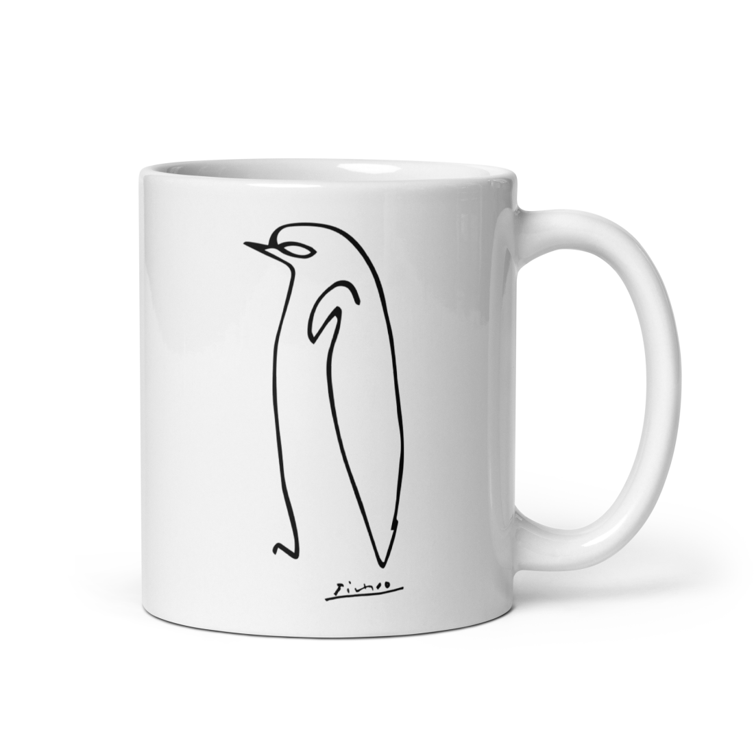 Pablo Picasso Penguin Line Artwork Mug-2