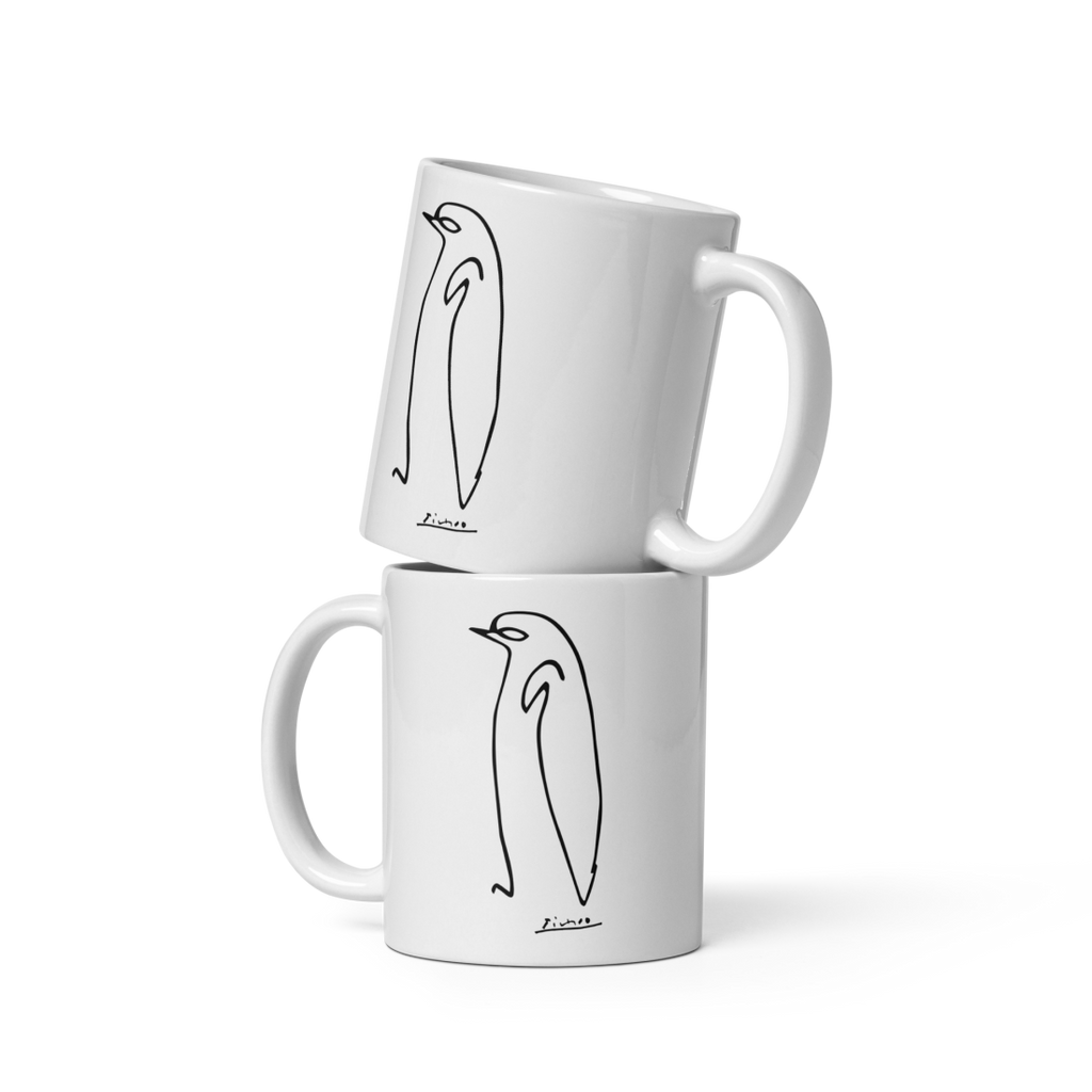 Pablo Picasso Penguin Line Artwork Mug-3