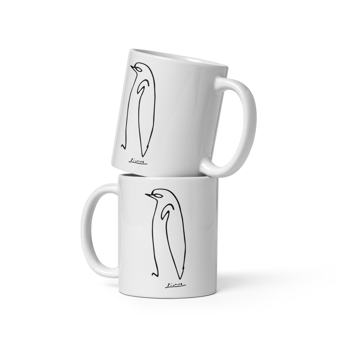 Pablo Picasso Penguin Line Artwork Mug-3