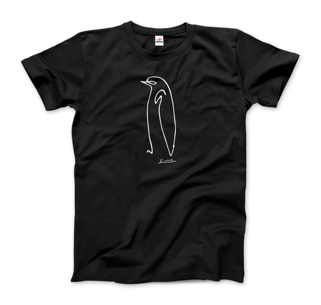 Pablo Picasso Penguin Line Artwork T-Shirt-0